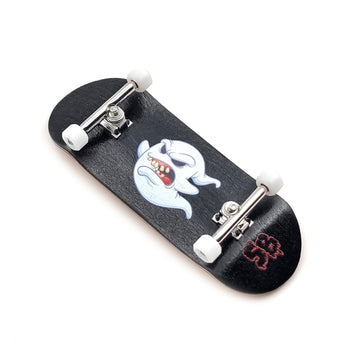 34mm x 96mm Pro Fingerboard Set-Up (Complete) | Real Wood Deck (5-Layers) | Pro Trucks with Lock-Nuts | Polyurethane Pro Wheels | Real Ball Bearings | Ghost 'Charly'  SPITBOARDS